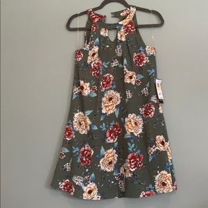 Patterned Green Dress